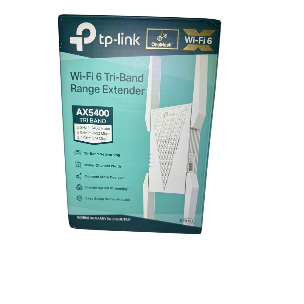 TP-Link AX5400 WiFi 6 Range Extender Ethernet Port Signal Booster for Home